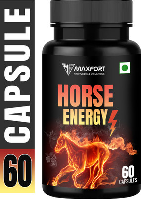 Maxfort natural Horse Energy Capsules Increase Energy Levels and performance(60 Tablets)