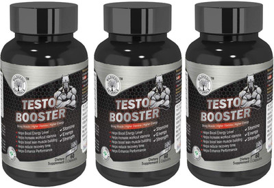 Wildvedic naturals Men’s Testosterone Booster Increase Strength, Energy, Stamina & Performance(3 x 60 No)