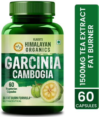 Vlado's Himalayan Organics Garcinia Cambogia Supplement for Weight Management - 60 Veg Capsules(60 No)
