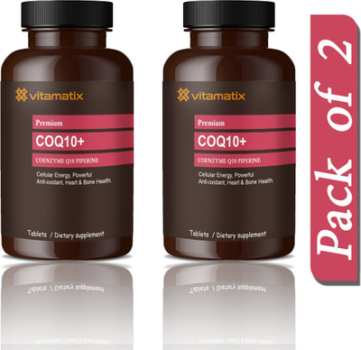 Vitamatix 120mg Coenzyme Q10 Tablets with Piperine (D192)(2 x 60 Tablets)