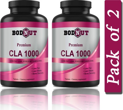 Bodnut CLA 1000 Fat Burner, fat burner for women & Men Tablets (S190)(2 x 60 Tablets)