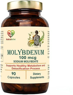 Nutraliebe Molybdenum-Sodium Molybdate 100mcg, Supports Enzyme Function and Detoxification(90 Tablets)