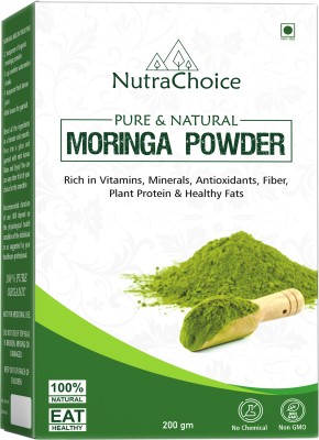 NutraChoice Organic Moringa Leaf Powder For Weight Loss, Powerful Vitamins & Antioxidants(200 g)