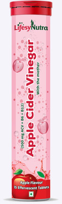 Lifesy Nutra Apple Cider Vinegar Effervescent Tablets | ACV with mother for weight loss(15 Tablets)