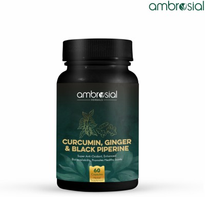 Ambrosial Curcumin Capsules with Piperine & Ginger(60 Capsules)