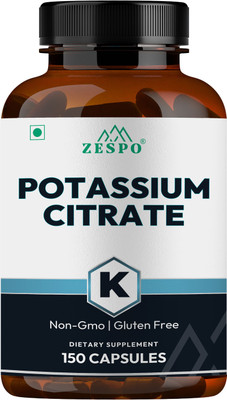 ZESPO Potassium Citrate Elemental Potassium 800Mg Electrolyte & Hydration balance(150 Capsules)