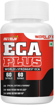 NutriJa ECA PLUS - Strongest ECA version Stack of 10 Powerful Weight Loss Ingredients(60 Capsules)