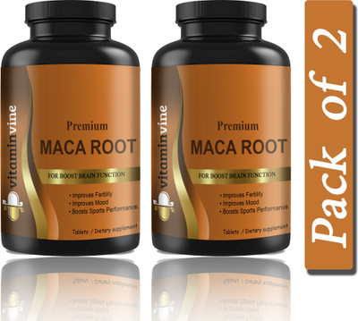 Vitaminvine Maca Root Tablets Enriched with Maca Root Extract (K209)(2 x 60 Tablets)