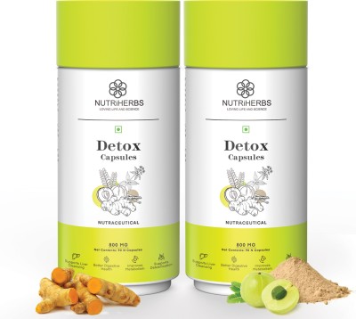 Nutriherbs Detox Boost metabolism Promote Healthy Lifestyle(2 x 90 Capsules)