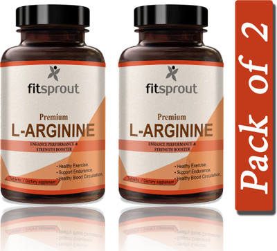 Fitsprout L-Arginine 1000mg Tablets Per Serving (D207)(2 x 60 Tablets)