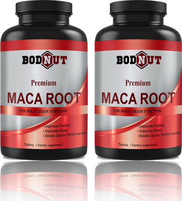 Bodnut Maca Root Tablets Enriched with Maca Root Extract (S256)(2 x 60 Tablets)