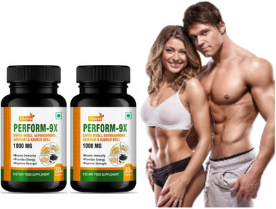 VITASTA Testo support Ayurvedic supplement for Stamina, Strength and Endurance(2 x 30 Capsules)