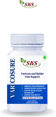 SKS BIOTECH sks varicosure for varicose and spider vein support for both men and women(30 Capsules)