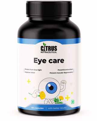 CITRUS NUTRACEUTICAL Eye Care with Lutein Astaxanthin and Zeaxanthin For Healthy Eyes and Vision(60 Capsules)