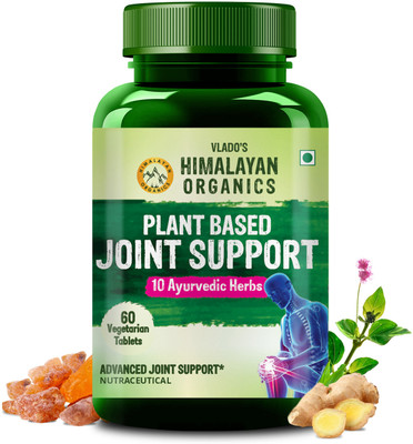 Vlado's Himalayan Organics Plant Based Joint Support Supplement with Boswellia,Turmeric Joint Pain Supplement(60 No)