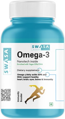 HALEUP Vegan Omega 3 Capsules, 500 mg || Nanotech Inside II Enriched with EPA/DHA(4 x 30 Capsules)