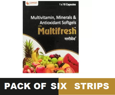 Uhl SMART LABS MULTIFRESH MULTIVITAMIN SUPPLEMENT CAPSULE (6*10CAPS)(6 x 10 Capsules)