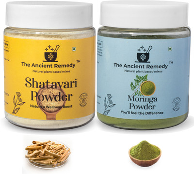 THE ANCIENT REMEDY Moringa Powder & Shatavari Powder - 110 GM Each (Super Saver Combo Pack of 2)(2 x 110 g)