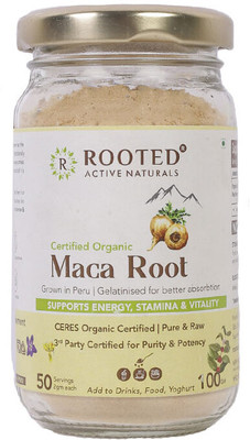ROOTED Maca Root Powder - All Natural & NON GMO Maca Root Powder Imported From Peru(100 g)