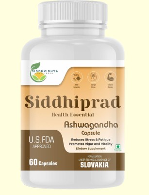 SIDDHIPRAD Ashwagandha Tablets | Stress Relief | Rich in Antioxidants | Immunity Booster(60 Tablets)