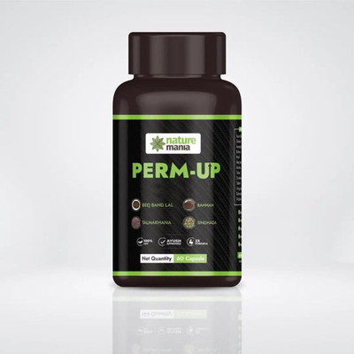 NATURE MANIA Boost Your Health Naturally with Perm Up(60 Capsules)