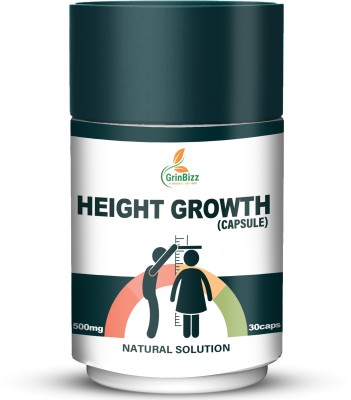 grinbizz Height Growth Capsule Help To Increase Height/Body Growth/Maximize Height(3 x 30 Capsules)