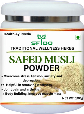 Health Ayurveda Safed Musli Powder Natural Body Stamina |(100 g)