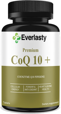 Everlasty 120mg Coenzyme Q10 Tablets with Piperine (H98)(60 Tablets)