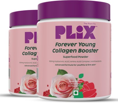 The Plant Fix Plix Olena Plant-Based Collagen for Skin Elasticity & Renewal, Rose Pack of 2(2 x 200 g)