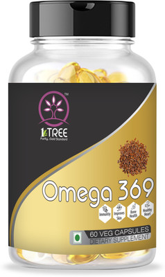 1 Tree Omega3 Capsules-Flax Seeds OIl-Omega3 fatty Acids-Omega Capsules-Omega369 500mg(60 Capsules)