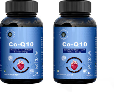 CureForever CoQ10 CoEnzyme Q10 200mg with Bioperine Supports Heart Health & Cellular Energy(120 Capsules)