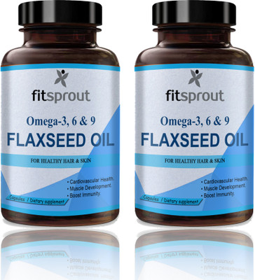 Fitsprout Flaxseed extract Capsules Omega 369 (G244)(2 x 60 Capsules)