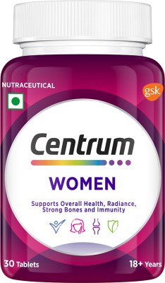 Centrum Women|Supports Overall Health (Veg) |World's No.1 Multivitamin(30 Tablets)