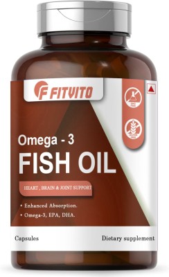 Fitvito Fish Oil (Triple Strength) With 1000Mg Omega 3 (K148)(90 Capsules)