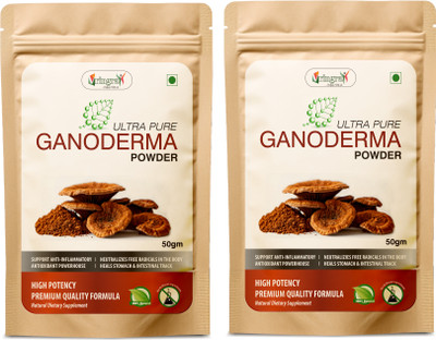 Vringra Ganoderma Powder-Ganoderma Extract-Immunity Booster-Anti Aging(2 x 50 g)