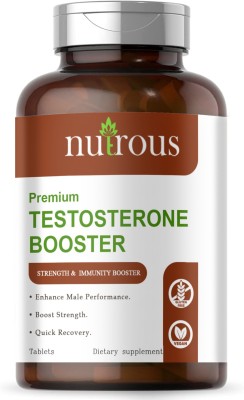 Nutrous Testosterone Booster For Men, Testo Booster Power Support Tablets (K80)(30 Tablets)