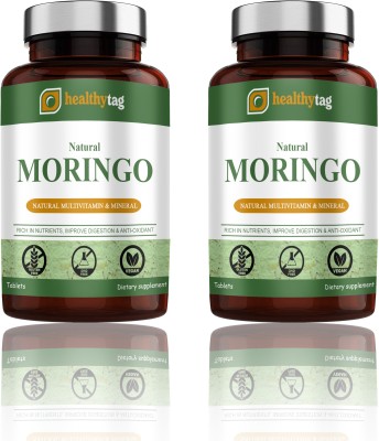 Healthy Tag Moringa Tablets Natural Moringa Tablets (D260)(2 x 60 Tablets)