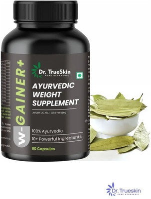 Dr. Trueskin W-Gainer+ Capsules Herbal Protein Booster Bulk(90 Capsules)