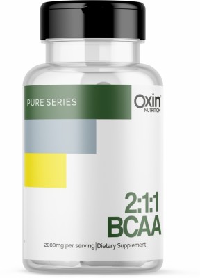 Oxin Nutrition BCAA 2:1:1 2000mg Capsules Pre Workout Pure Series IMPORTED BCAAs(120 Capsules)