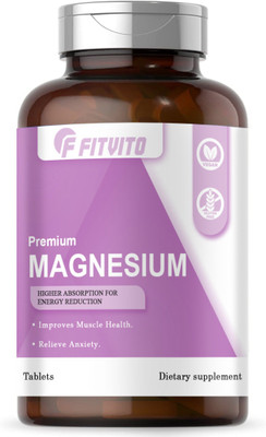 Fitvito Chelated Magnesium Glycinate Citrate Tablets (S116)(60 Tablets)
