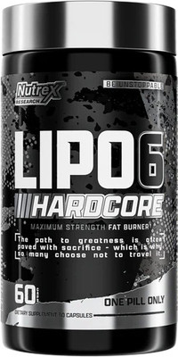 Nutrex Research LIPO 6 Hardcore fat burner 60 SERVING(60 No)