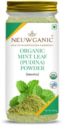 Neuwganic Organic Mint Leaf Powder - Pudina Powder| Ideal For Cooking(200 g)