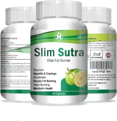 Healthy Nutrition Slim Sutra -Elite Fat Burner | Supress Craving | Help Boosting metabolism(3 x 20 Capsules)