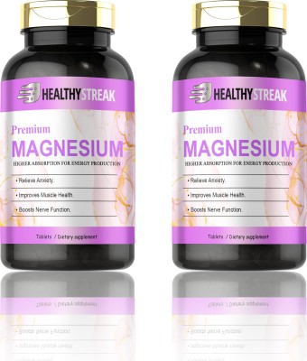 Healthy Streak Chelated Magnesium Glycinate Citrate Tablets (G257)(2 x 60 Tablets)