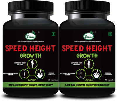 speczo Speed Height Capsule | Speed Height Growth Capsule, Height Increase Product(2 x 30 Capsules)