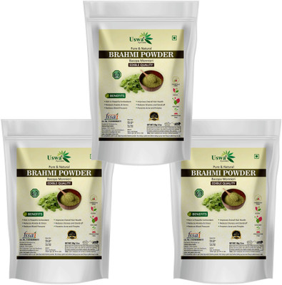 Uswa Ayurvedic Brahmi Powder (Churna) For Brain & Memory(3 x 100 g)