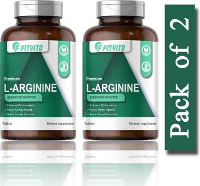 Fitvito L-Arginine 1000mg Tablets Per Serving (S207)(2 x 60 Tablets)