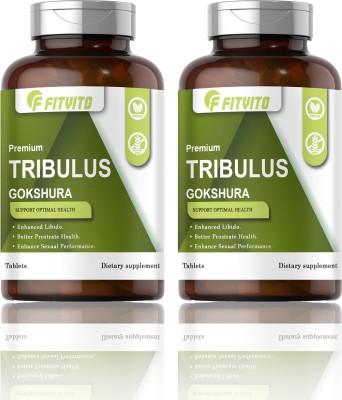 Fitvito Tribulus Terrestris Natural Testosterone Booster (Gokshura) (D269)(120 Tablets)