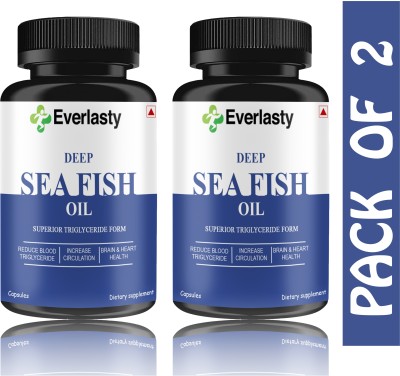 Everlasty Deep Sea Fish Oil 2500mg (Omega 3 Fish Oil) (S193)(2 x 60 Capsules)