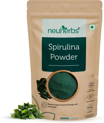 Neuherbs Spirulina Powder | 100% Pure & Natural | For Immunity, Digestion & Skin Health(100 g)